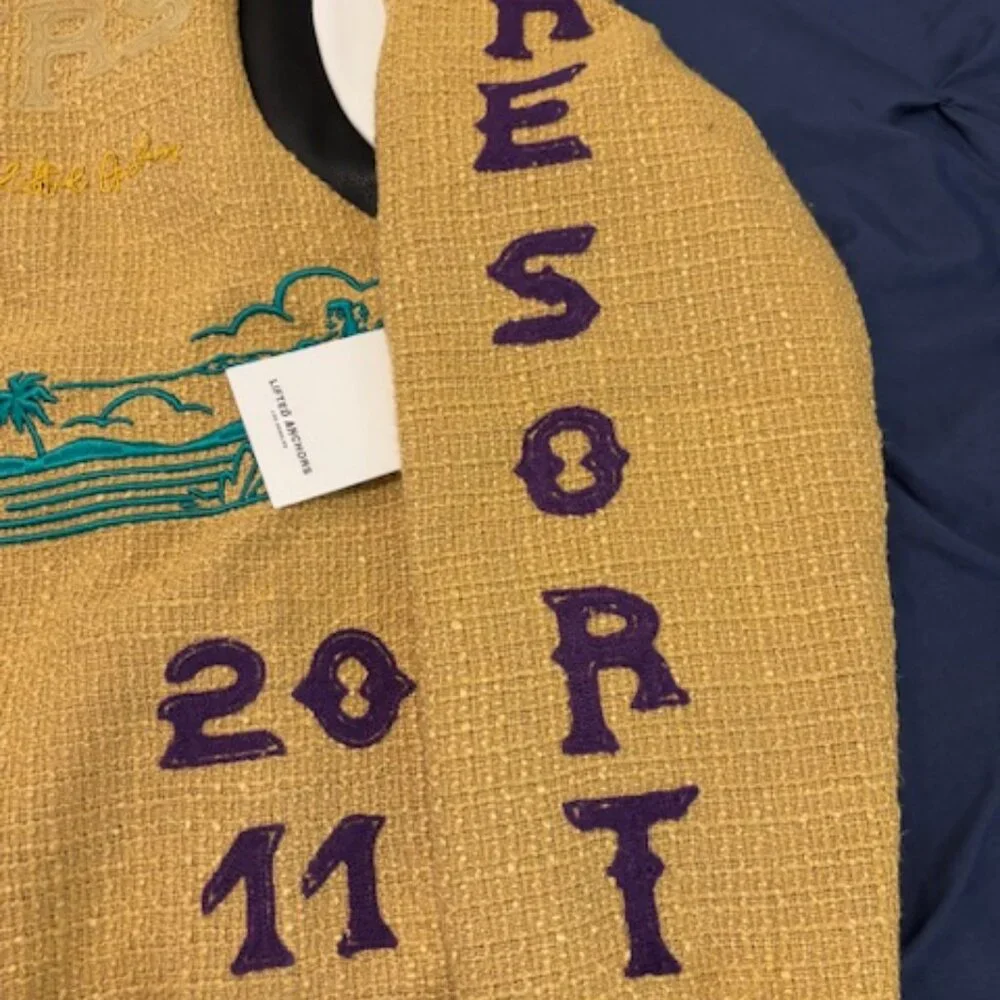 SALE Lifted Anchors NWT Lovers Surf Club Bomber Jacket Medium - Picture 3 of 7